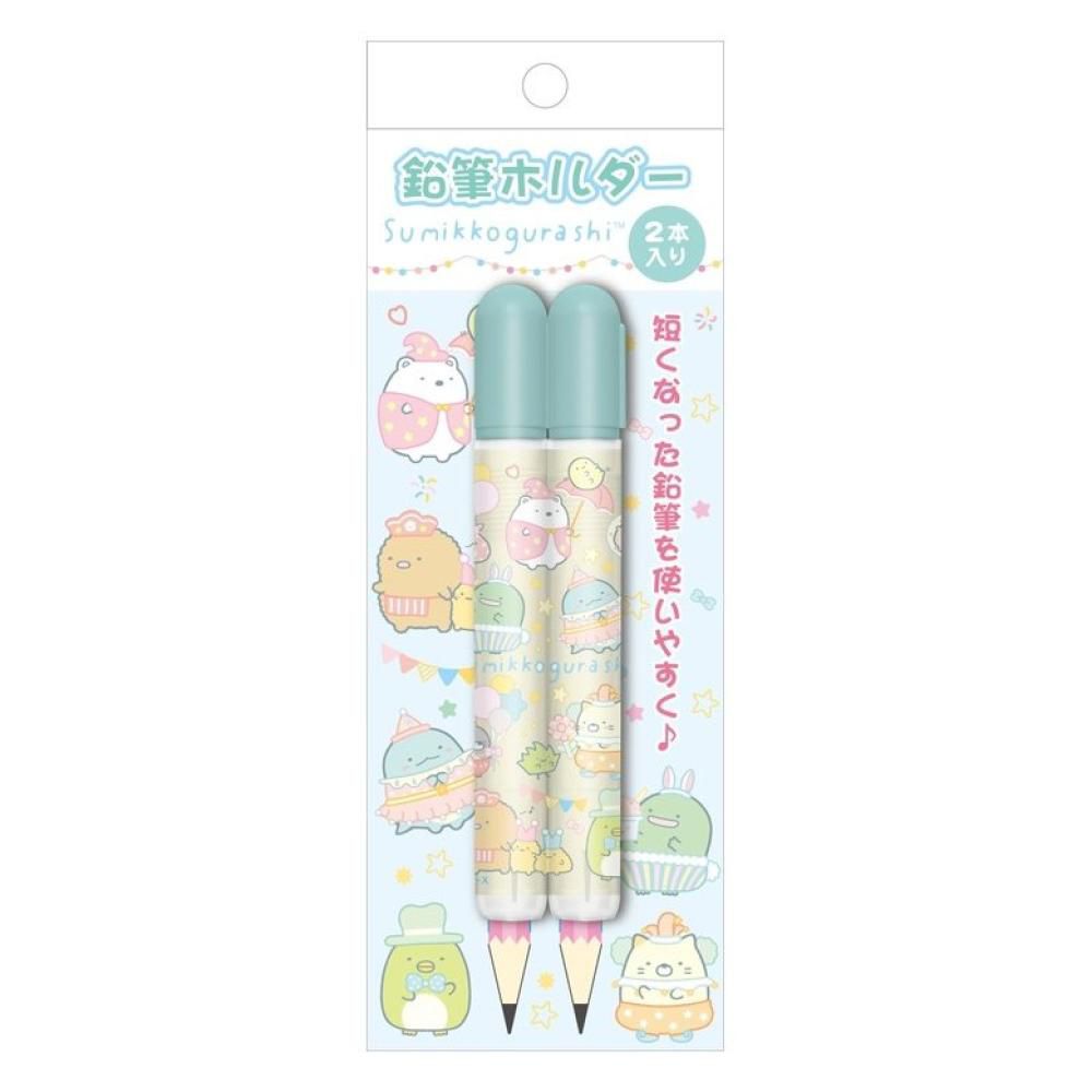 角落生物 Sumikko Gurashi 2入鉛筆輔助軸-綠色