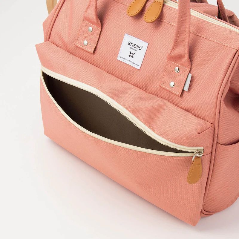 日本千趣會 - Anello GITA聯名大開口兒童寬版水平後背包/書包-黑