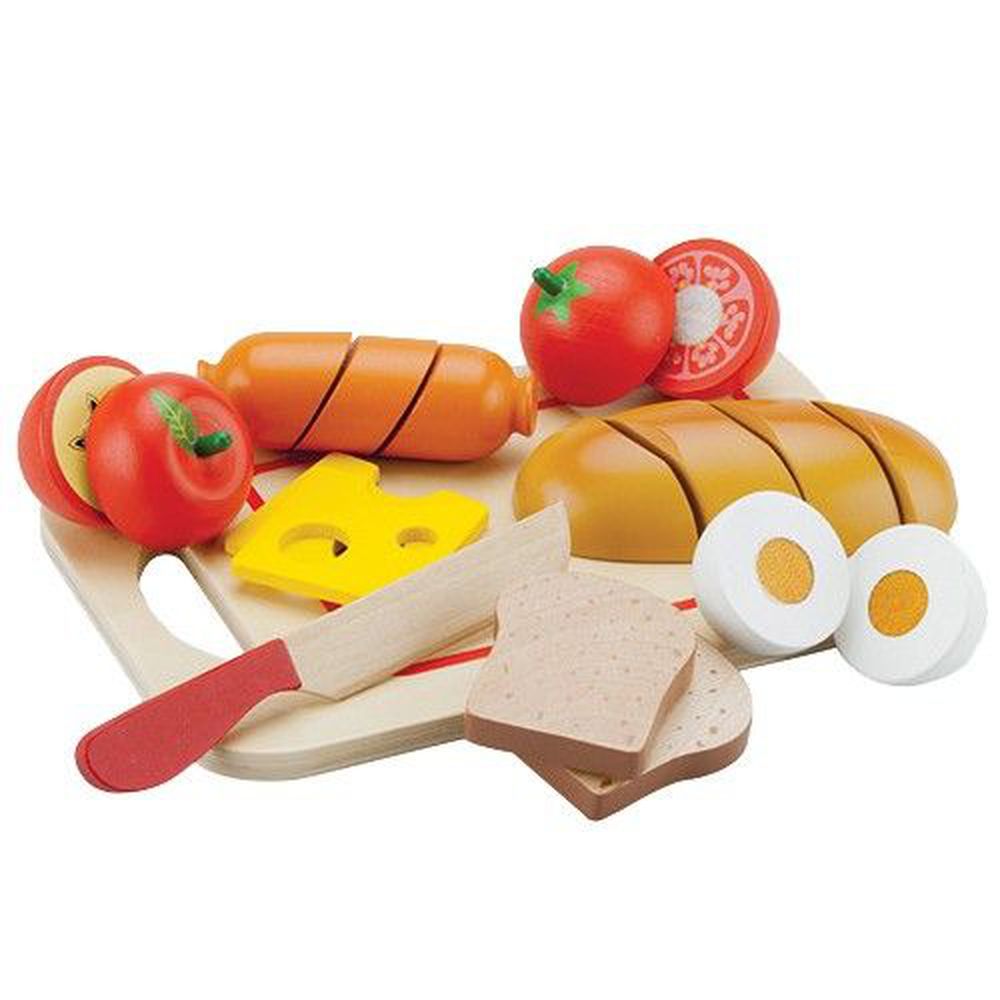荷蘭 New Classic Toys - 【熱門必備配件】輕食早餐切切樂10件組(不單賣)