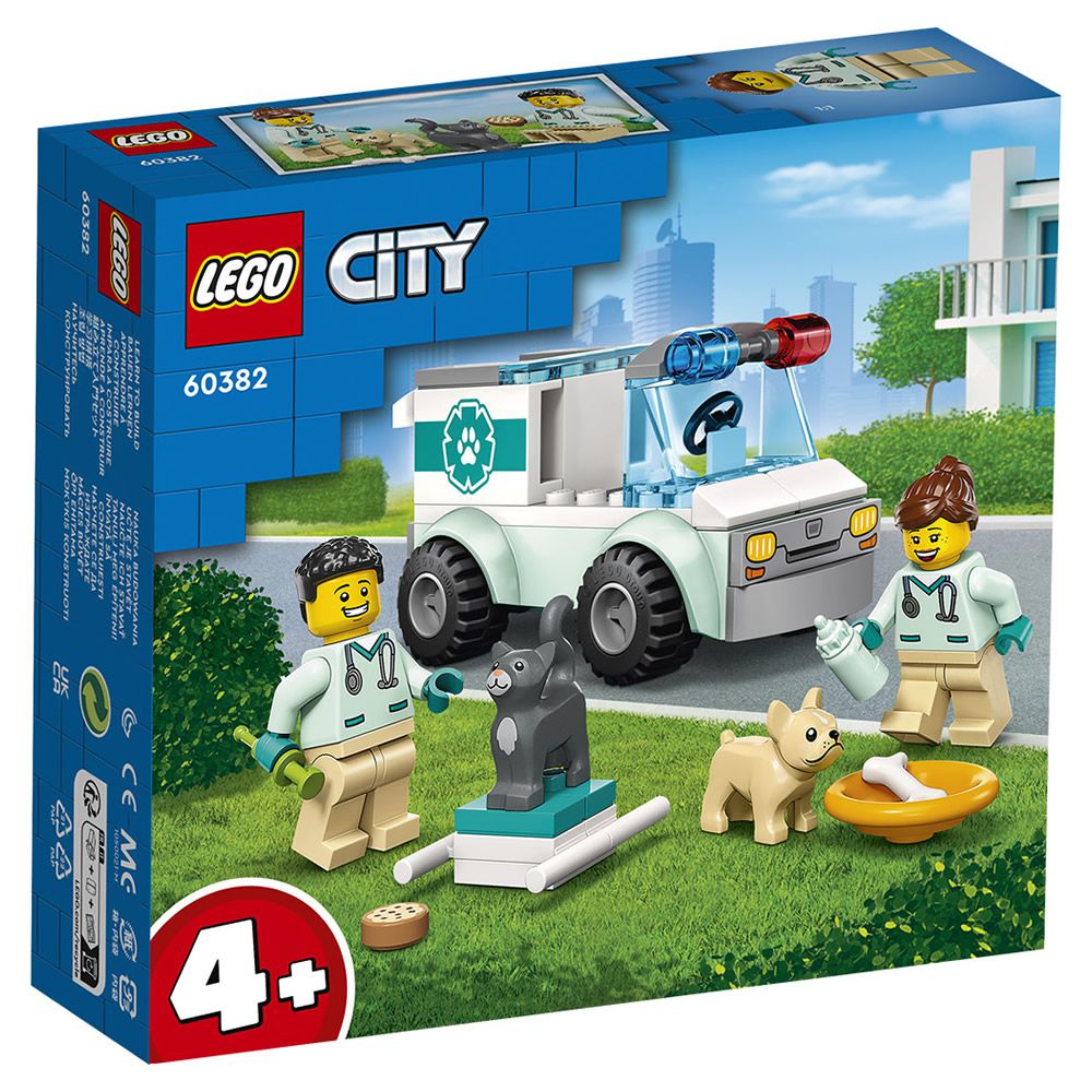 樂高積木 LEGO《 LT60382 》City 城市系列 - 獸醫廂型車救援