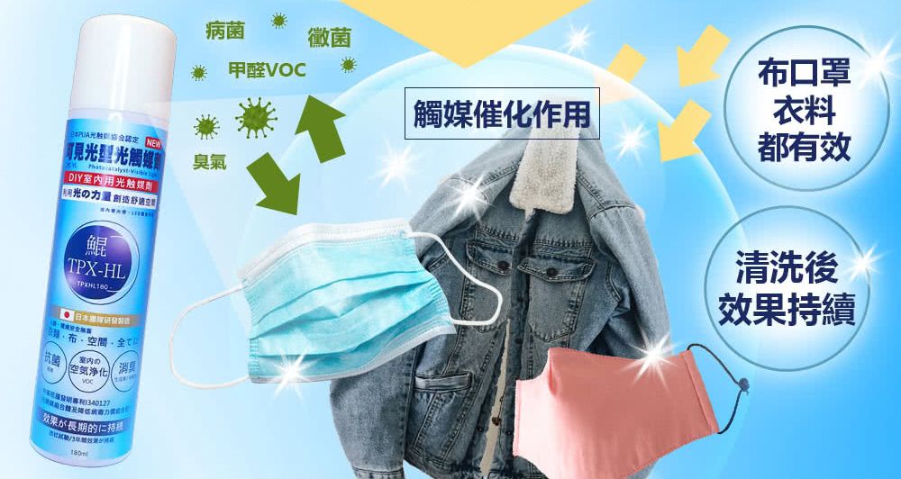 【日本專利 最新型光觸媒抗菌劑】SARS期間總統府御用