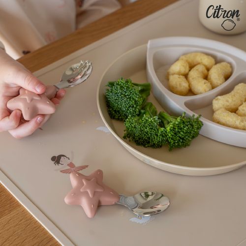 幼兒餐具兩件組_浪漫粉