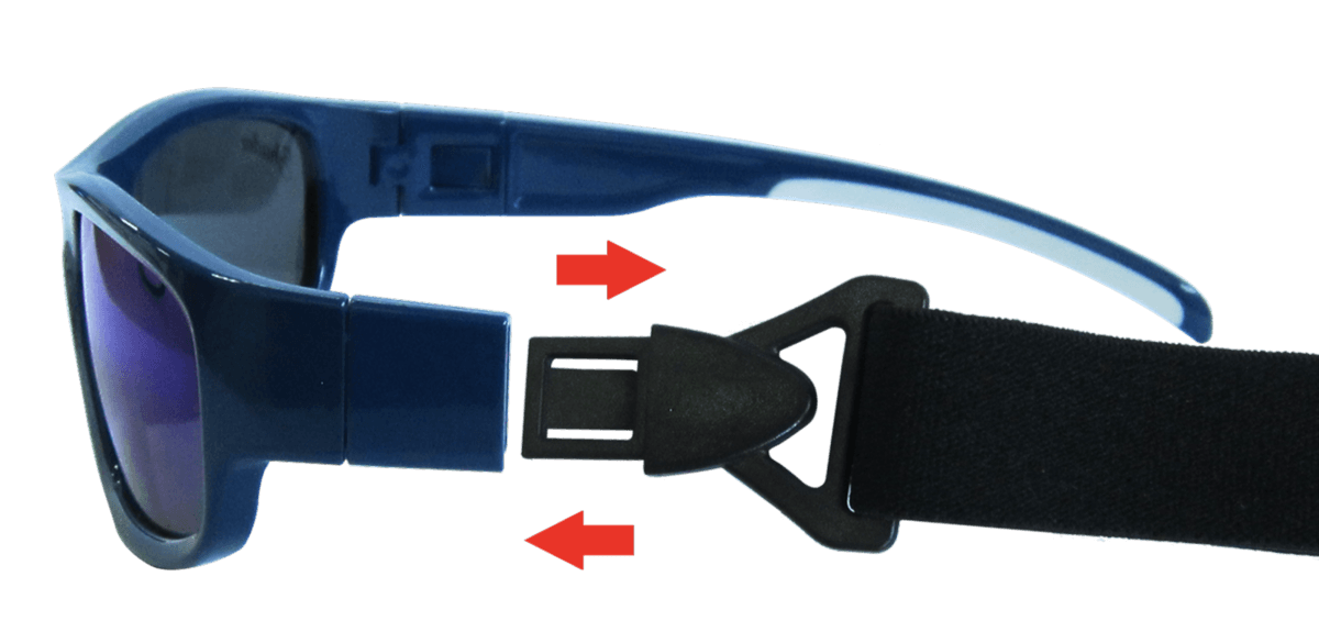 瑞士 SHADEZ - 兒童太陽眼鏡運動款-SHZ-SP06-黑色腕帶 (年齡7-15)