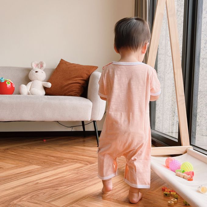 YOUrs - 竹節棉清新甜連身衣2件組-小草綠+摩卡棕