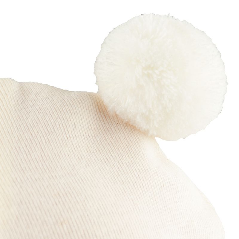 akachan honpo - 球球帽-米白色 (36～40cm)