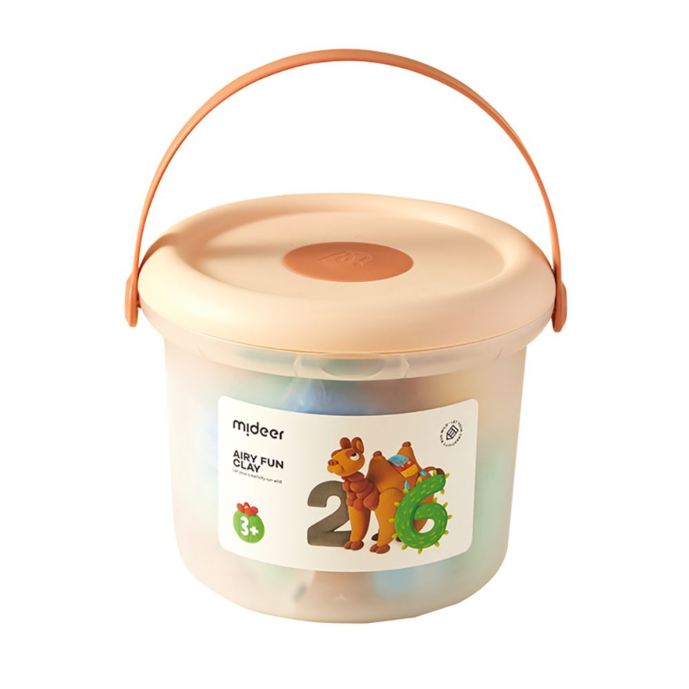 桶裝無毒輕黏土(26色)