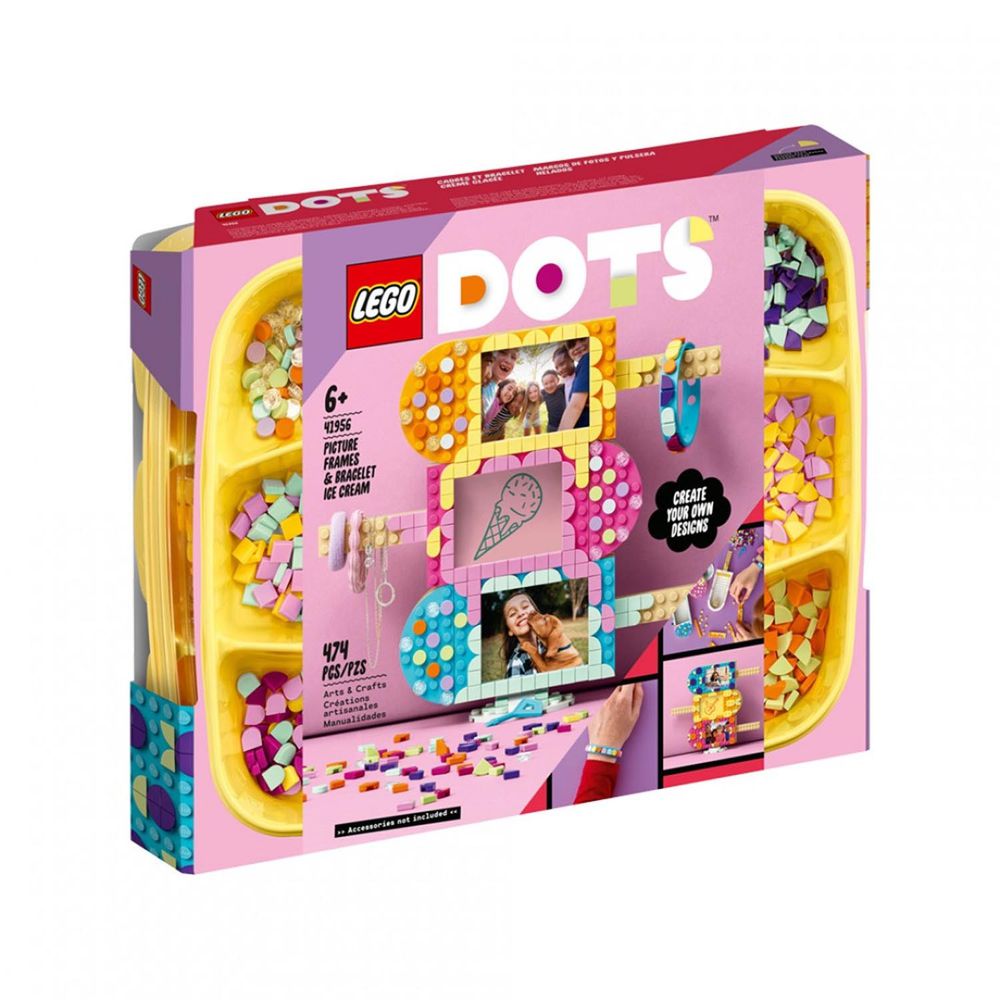 樂高積木 LEGO《 LT41956》DOTS 系列 - 豆豆相框手環組-冰淇淋-474pcs