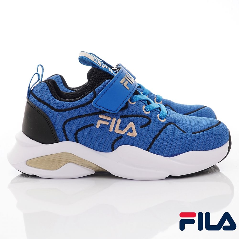 FILA - 輕量慢跑鞋款(中小童段)-運動鞋-藍