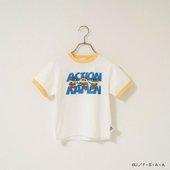 日本 b-ROOM - 聯名限定 短袖上衣-超人小新-黑