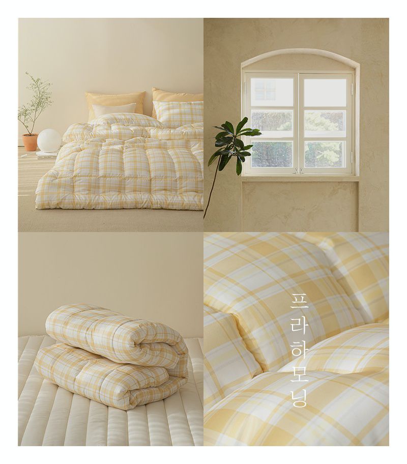 韓國 Maatila - 可水洗超細纖維桃皮感四季被-香橙果凍