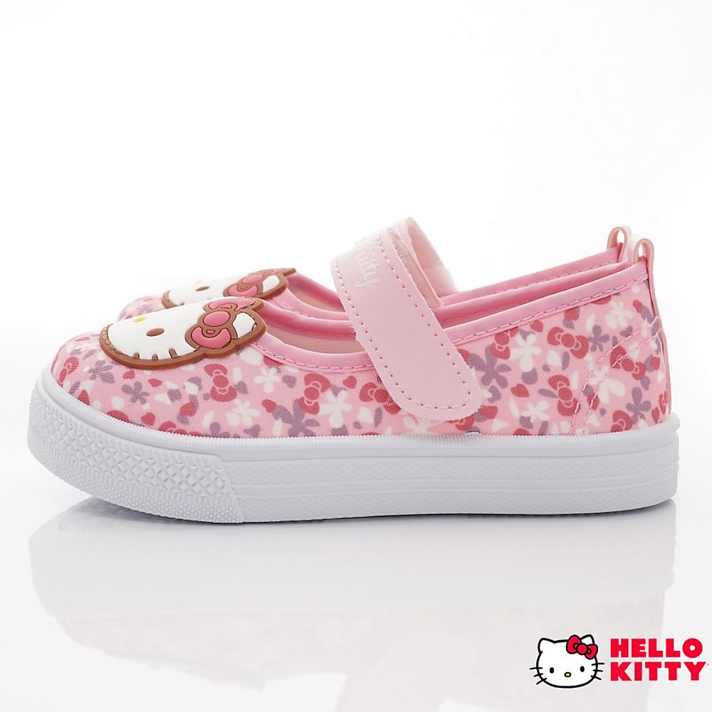 HELLO KITTY - 台灣製休閒室內鞋(中童段)-粉色