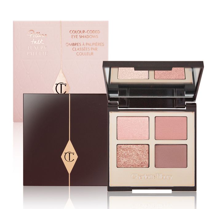 Charlotte Tilbury - 四色眼影盤#pillow talk(5.2g)粉色盒-國際航空版