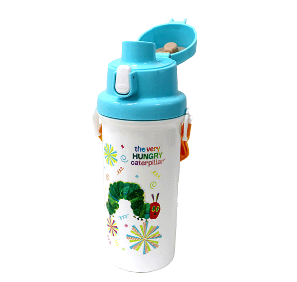 上誼文化 - 好餓的毛毛蟲限量福袋-好餓的毛毛蟲幼兒廣口水壺+餐具三件組+布偶縫製組