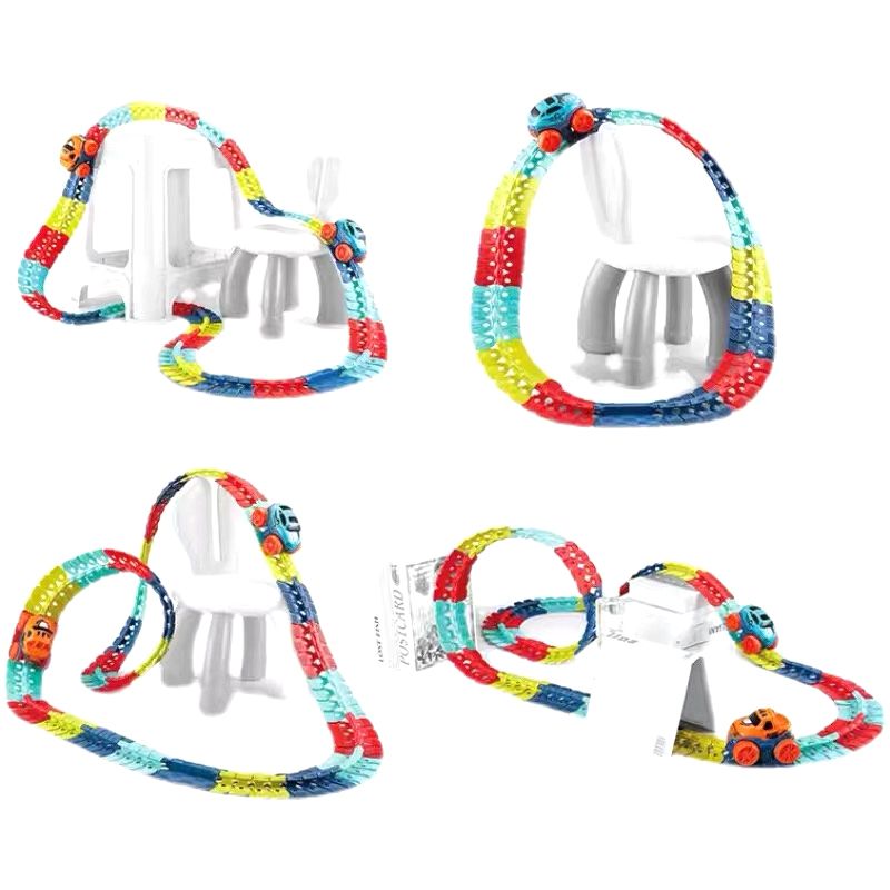 嘻嘻哈哈 - 創意無限變形軌道飛車玩具-遊戲組-187片組