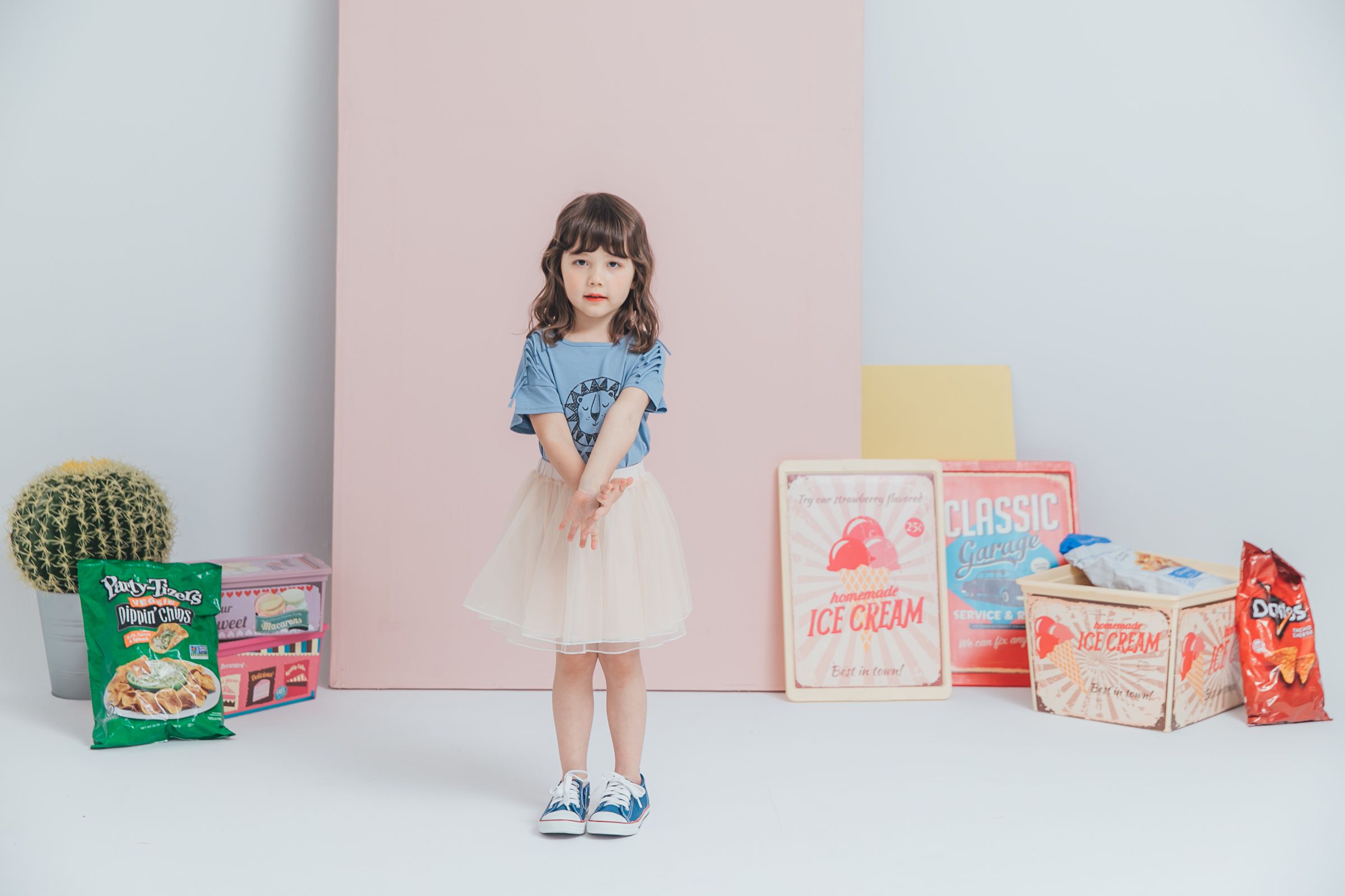 Peachy - 北鼻款*獨家訂製綿柔空氣紗裙-短裙款-氣質杏