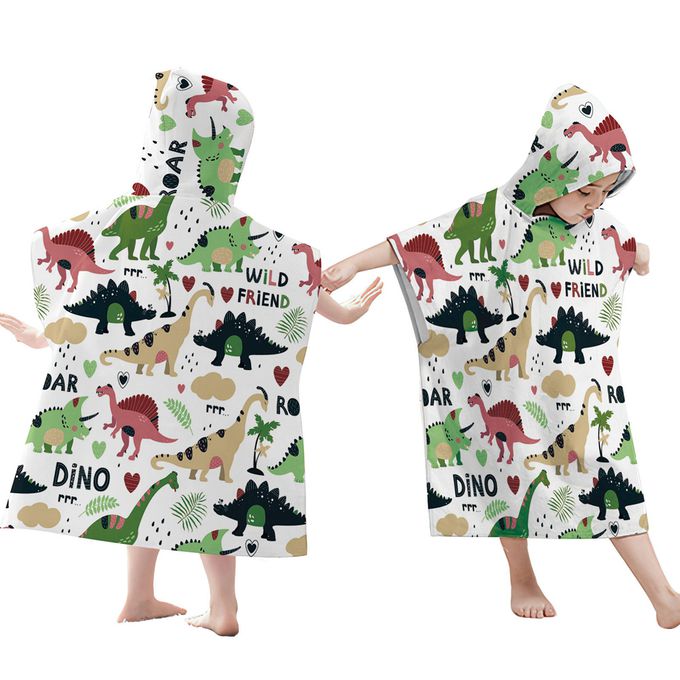 Vanibaby - 連帽浴巾衣(兒童印花系列)-美人魚