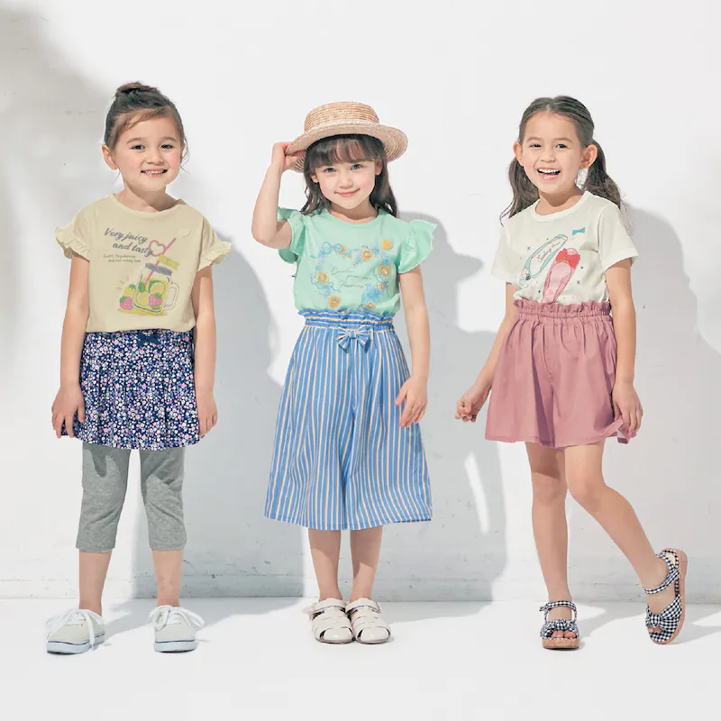 日本千趣會 - GITA 天竺棉印花荷葉無袖T-小雛菊-白