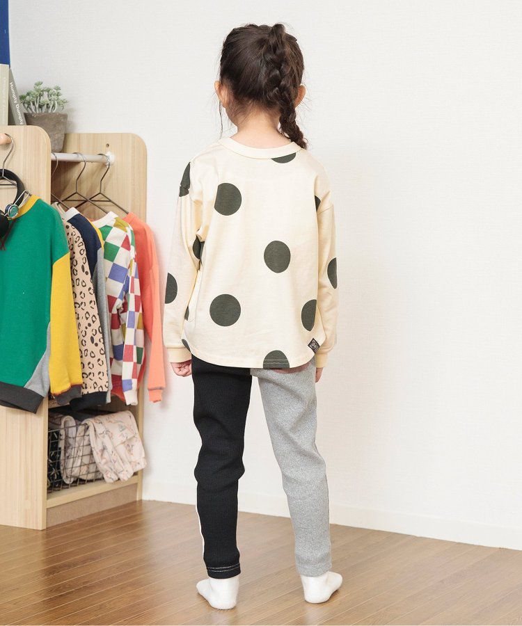 日本 BREEZE - 正反OK！圓領印花長袖上衣-棋盤格-彩色