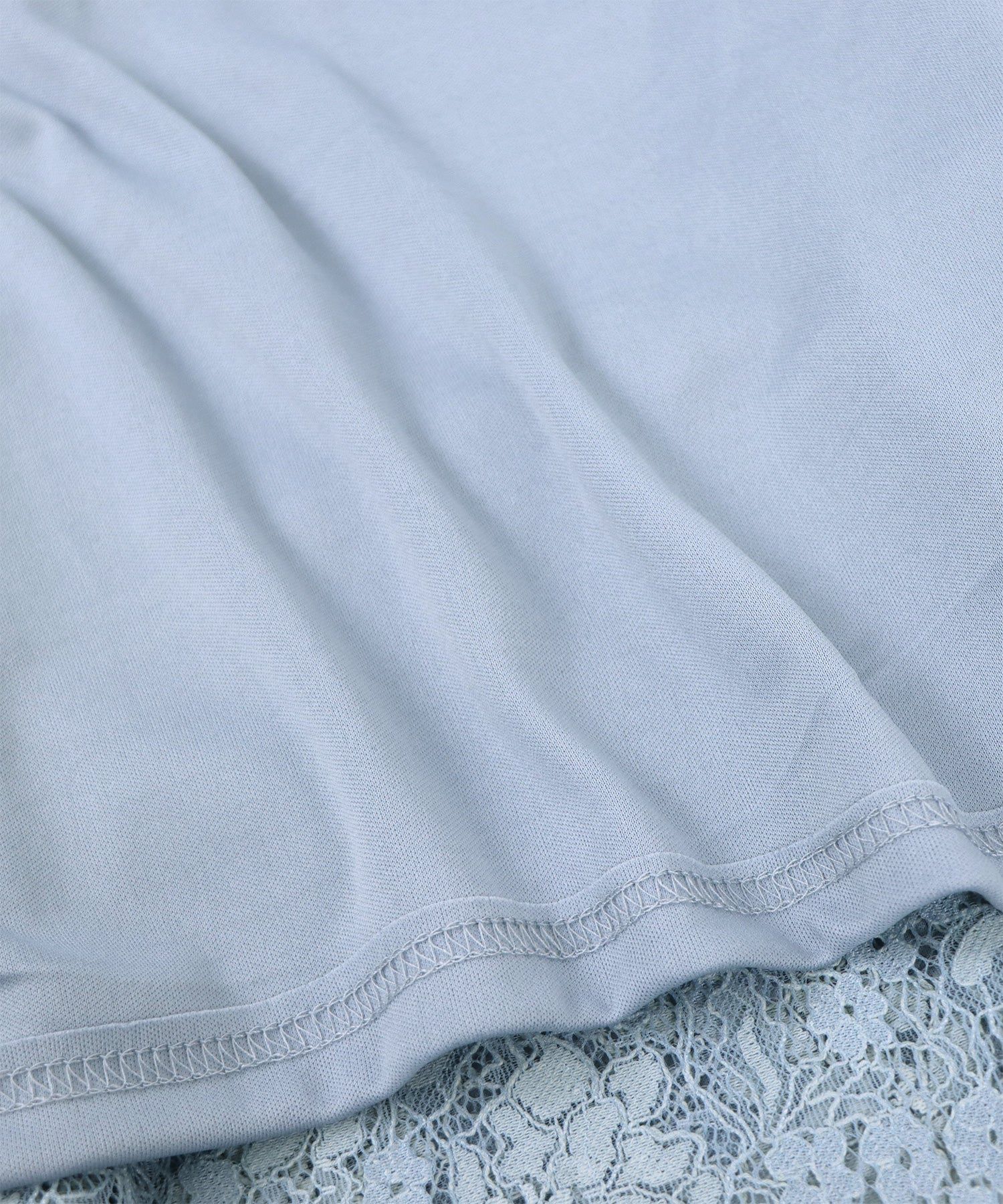 日本 BLUE EAST - 花朵蕾絲修身魚尾裙-經典黑