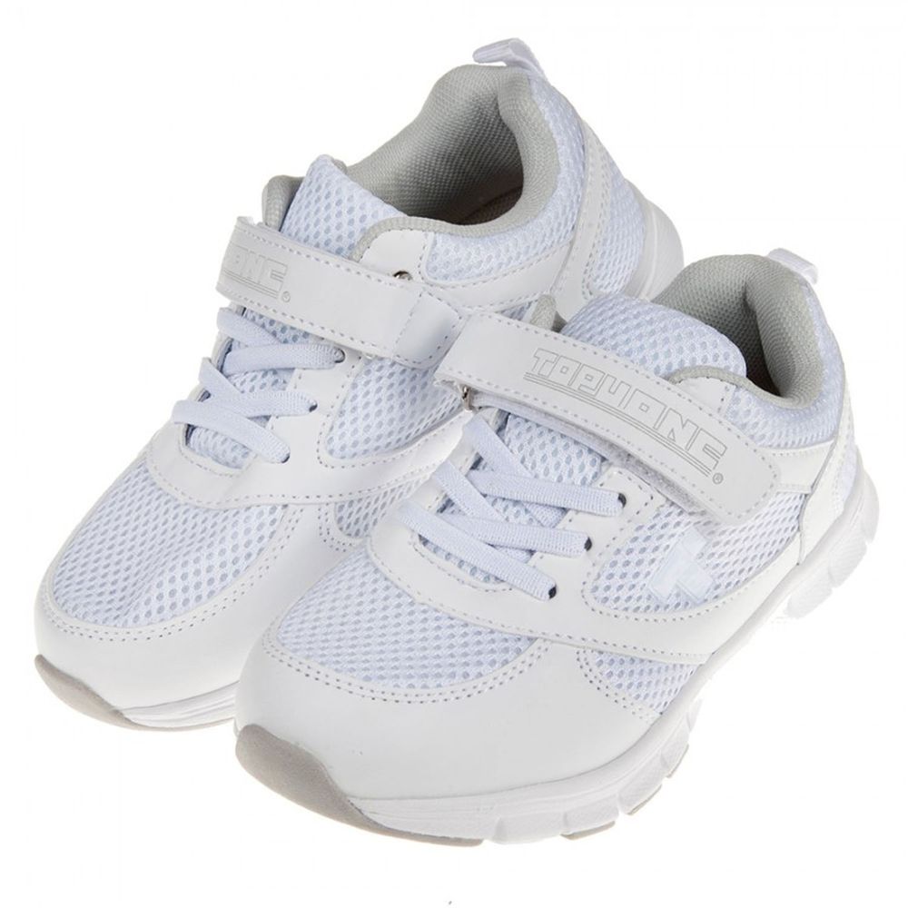TOPUONE - 純白色透氣網布兒童運動鞋