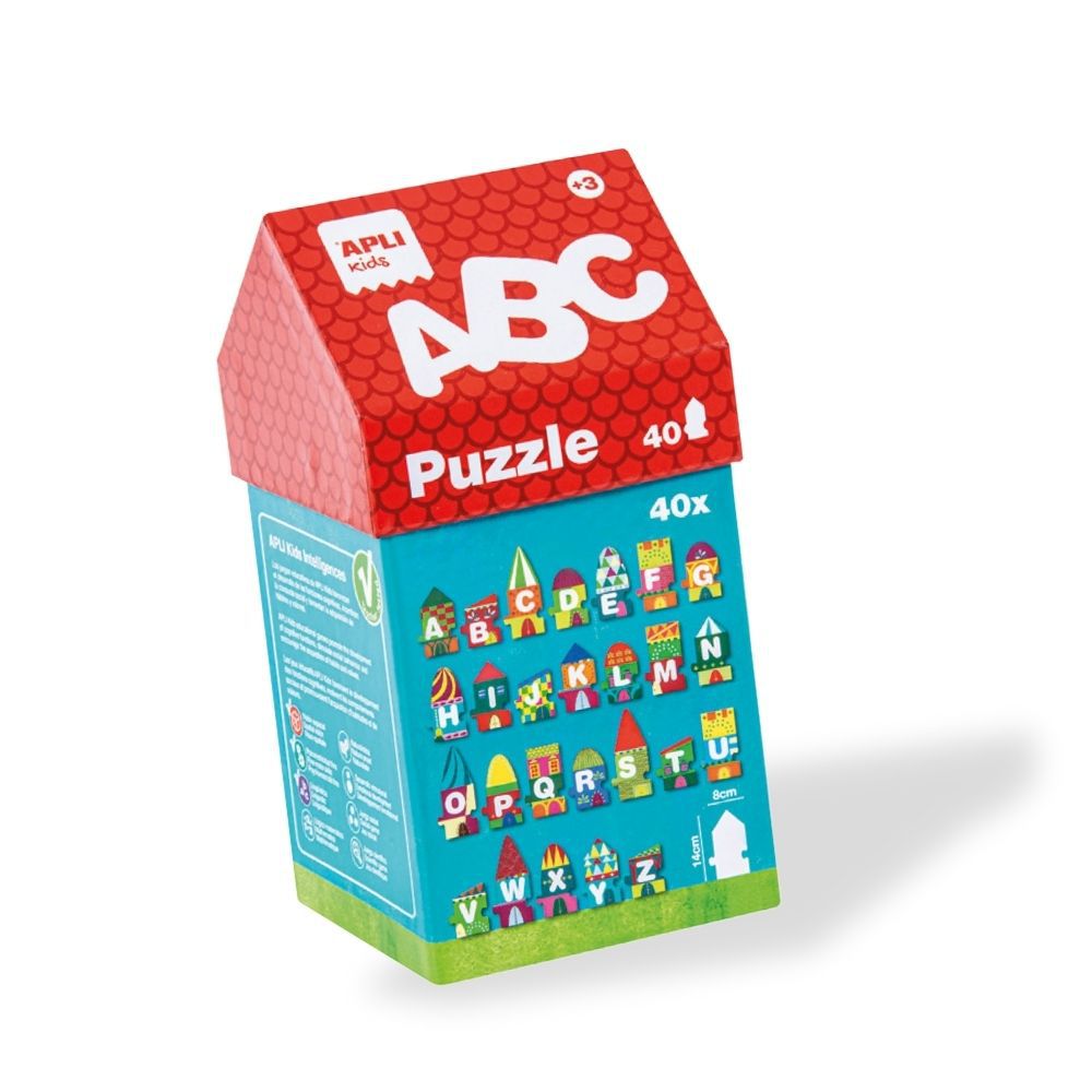 認識英文字母房子拼圖遊戲