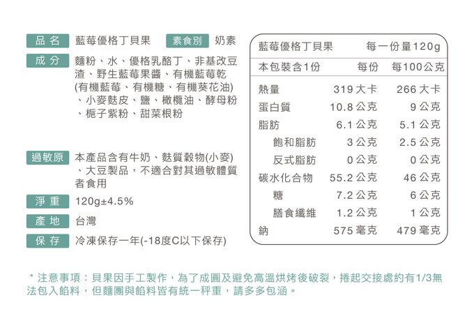 原味時代 - 【人氣新品】藍莓優格丁貝果3顆