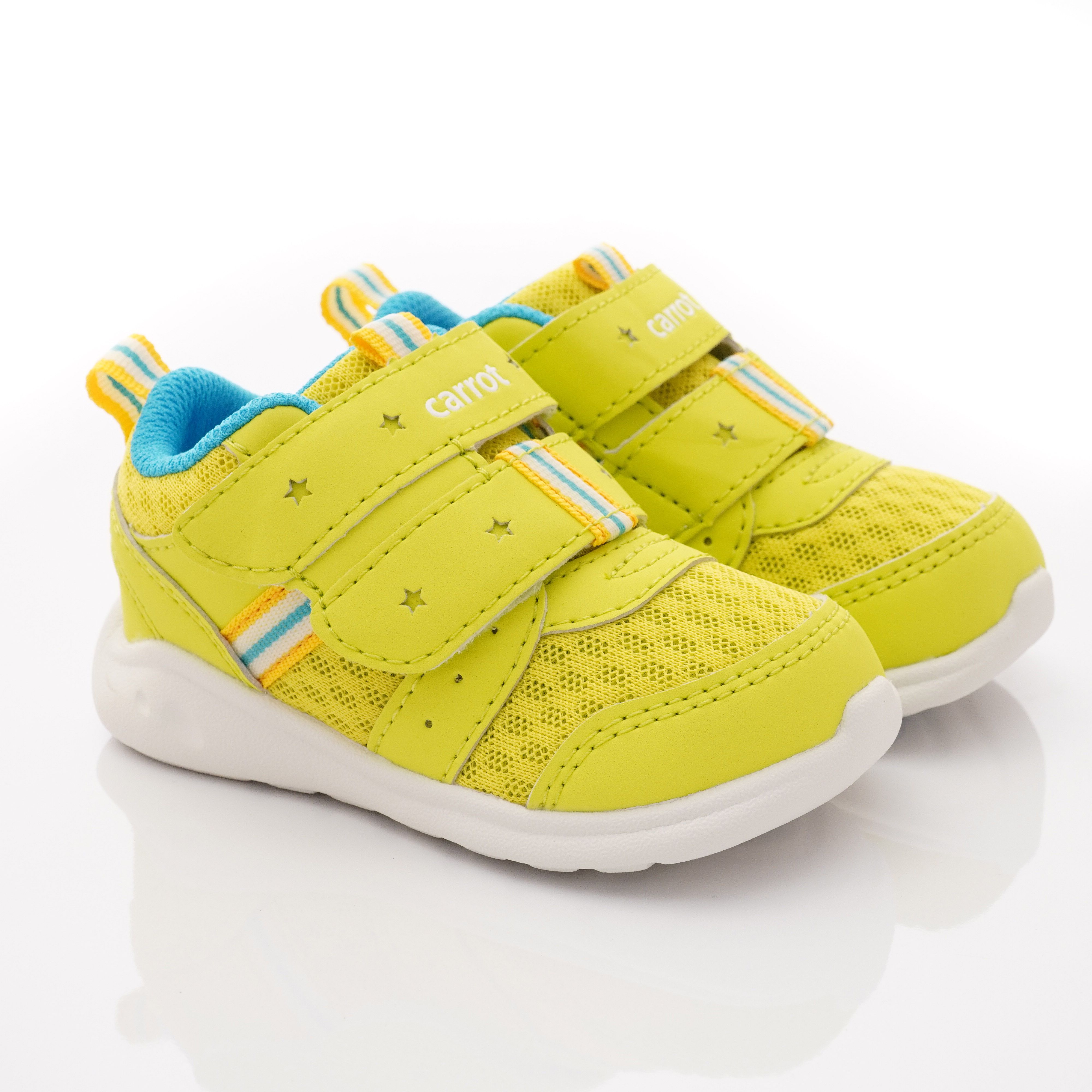 Moonstar日本月星 - 玩耍速乾可機洗學步鞋款(寶寶段)-黃綠色