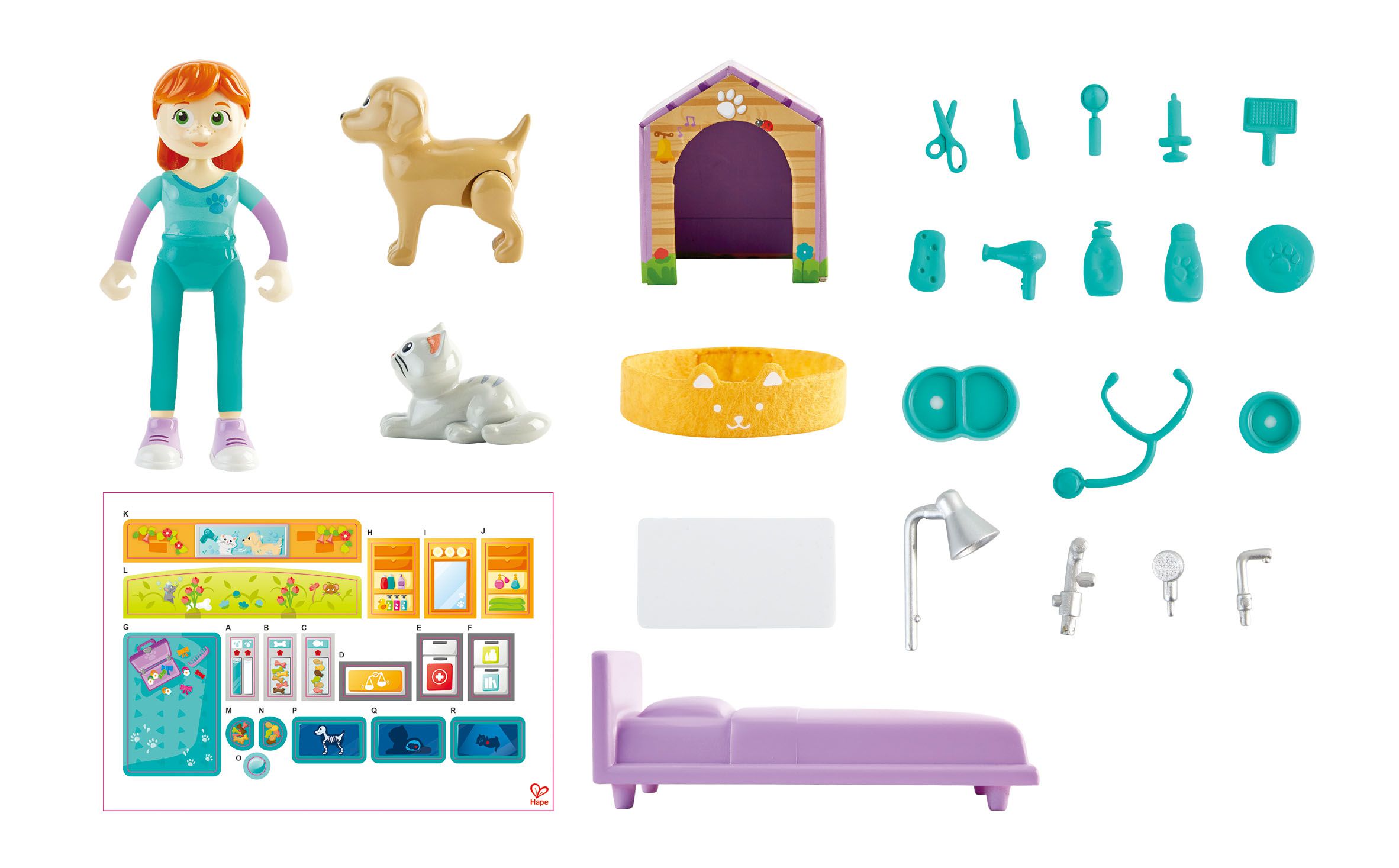 德國 Hape - 娃娃屋寵物美容院