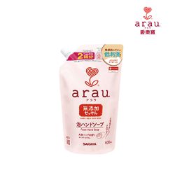 日本 SARAYA - arau.愛樂寶 純質粹溫和洗手慕斯補充包-500ml