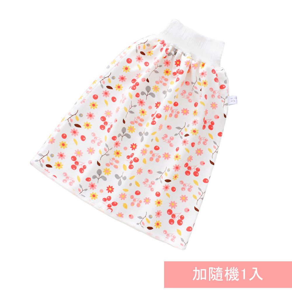 JoyNa - 2入-學習褲 隔尿裙 三層大版型隔尿褲-櫻桃+隨機1入(裙款)