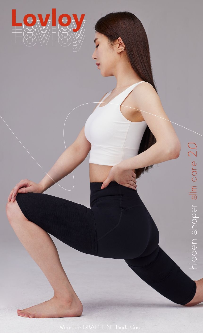 韓國 LOVLOY - (升級版)彈力加壓瘦腿/美腿襪套-大腿-黑 (FREE)