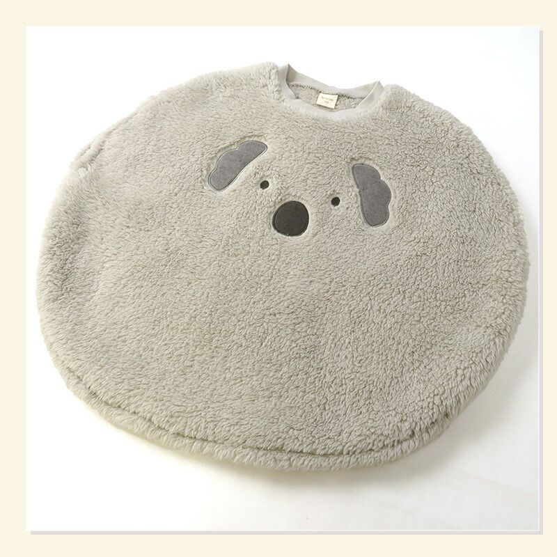 日本 ZOOLAND - 可愛動物造型室內絨毛背心-熊-摩卡