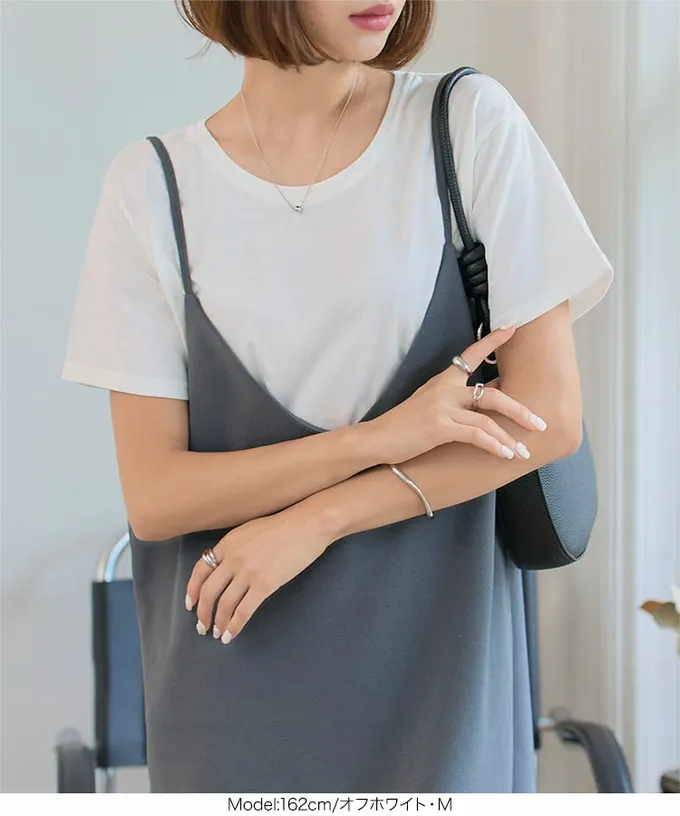 日本 Kobe Lettuce - 抗透汗 純棉圓領合身短袖上衣-白