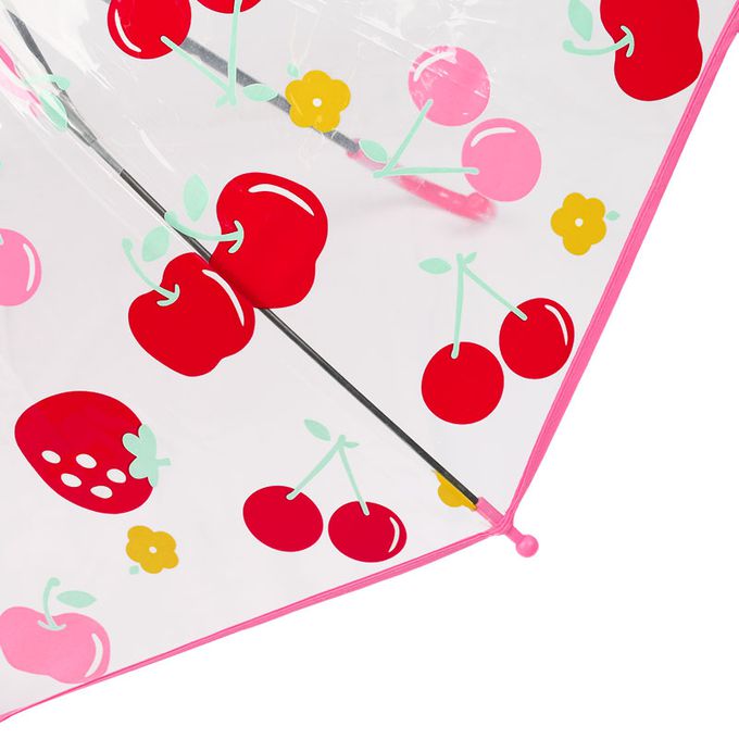 akachan honpo - 雨傘-可愛水果-粉紅色