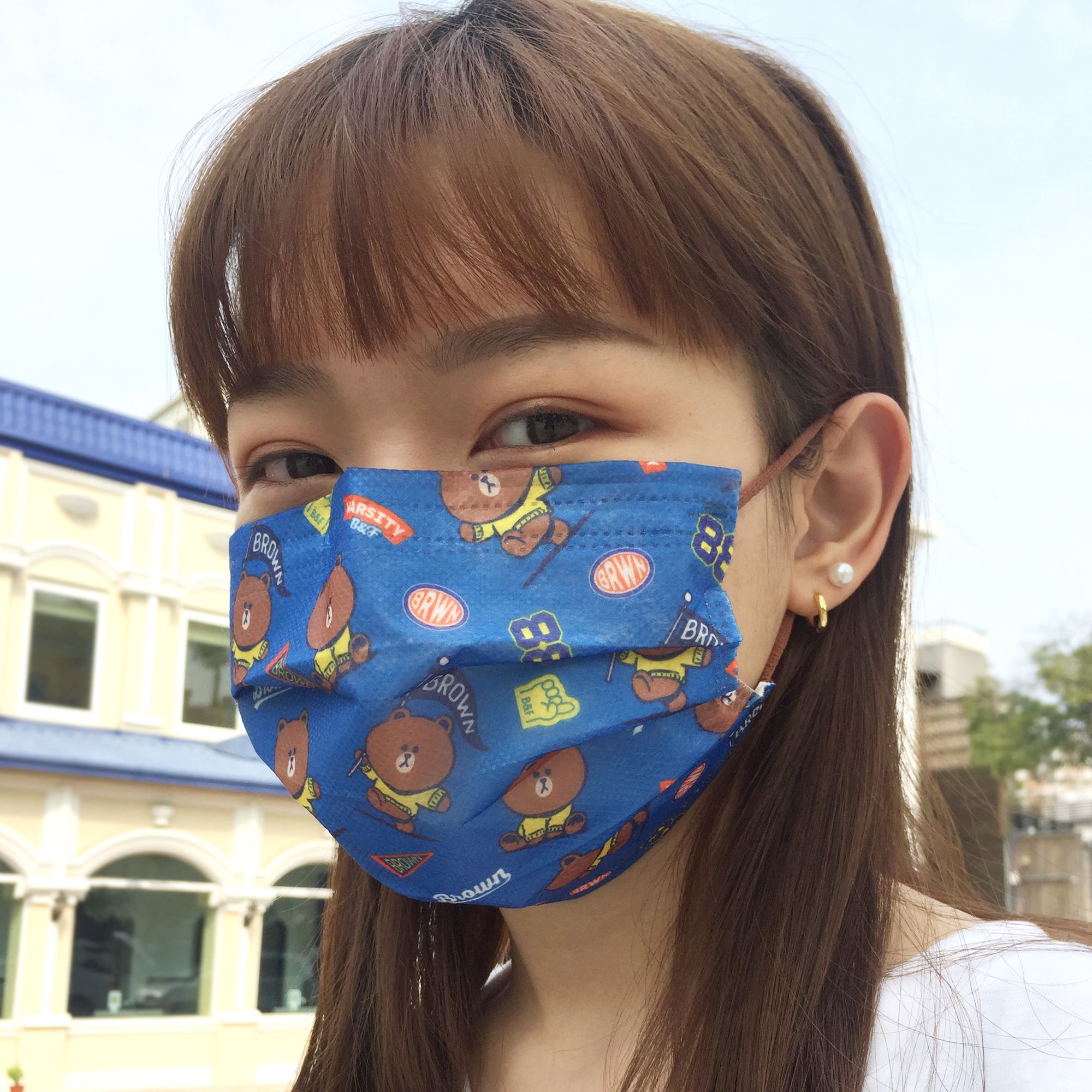 【台歐】LINE FRIEND校友隊系列聯名款成人醫療口罩*5片四入組(選款)