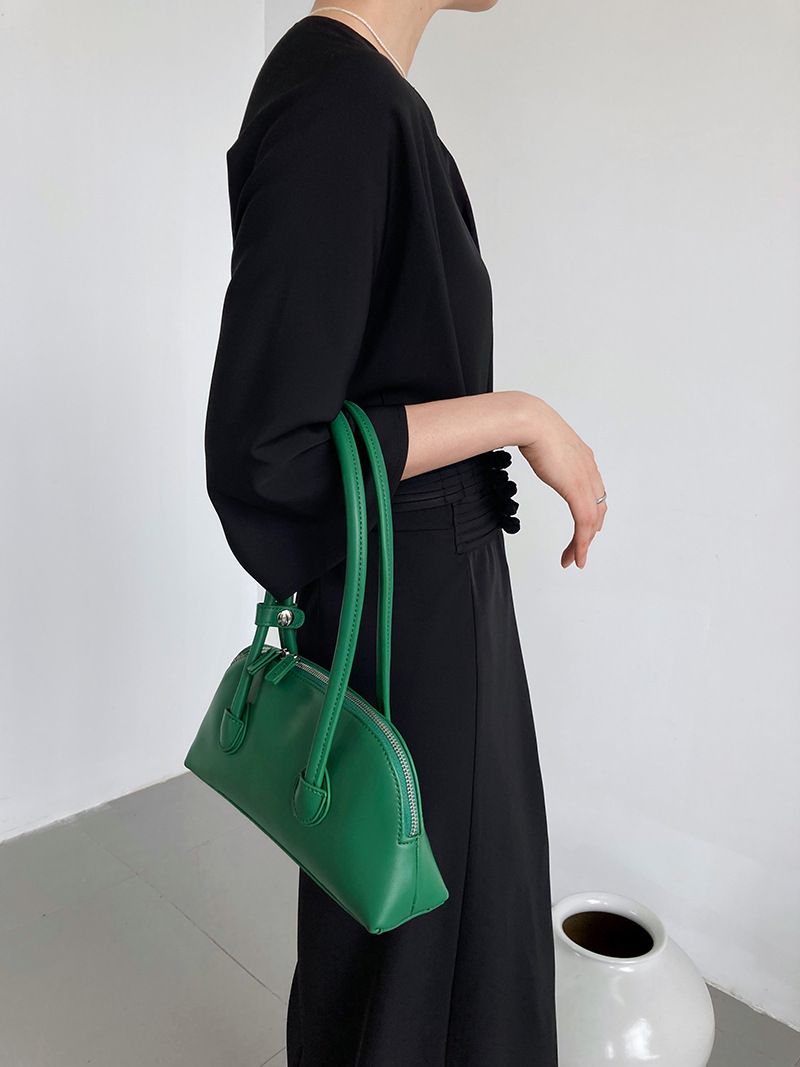 垂墜收腰綁帶直筒連衣裙-霧藍色