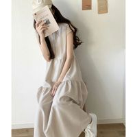 日本 Classical Elf - 襯衫式A字甜美法式袖洋裝-米杏