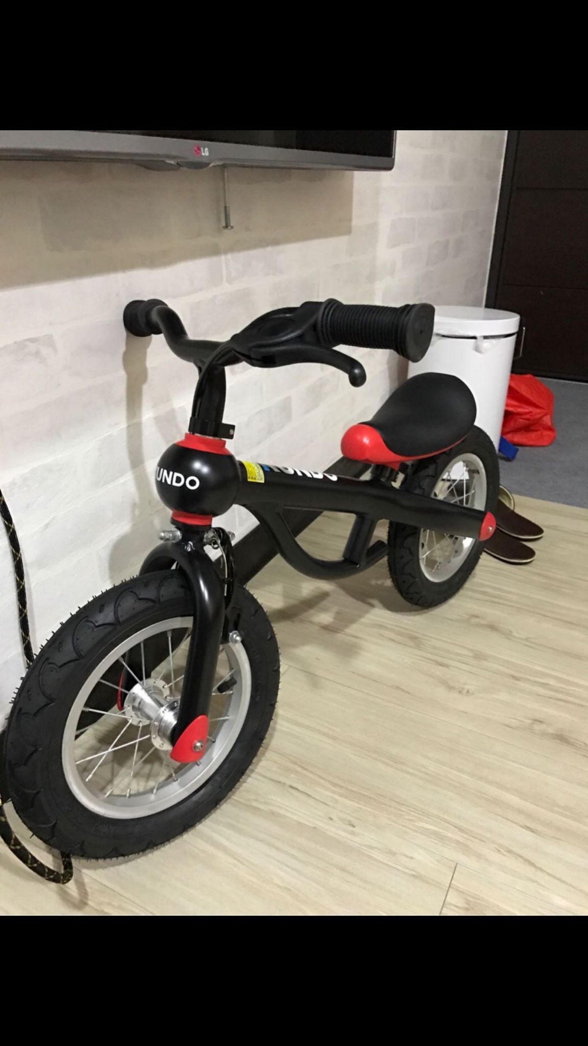 《西班牙KUNDO》 二合一兒童(平衡／腳踏)車12吋-紅色