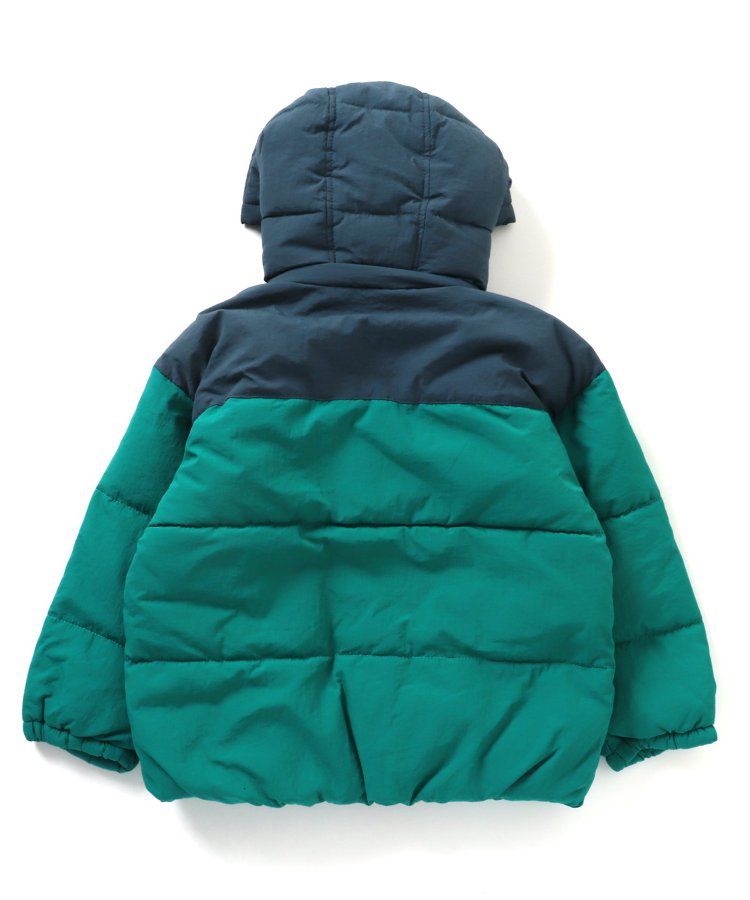 日本 BREEZE - 繽紛蓬鬆大口袋保暖外套-橘灰