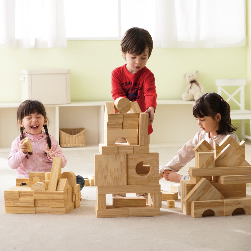 Weplay - 軟質木紋積木-152件-厚4cm