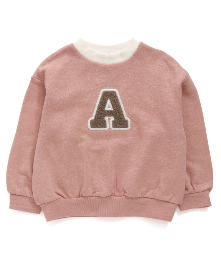 日本 apres les cours - 清爽學院風裏毛長袖運動衫-草綠