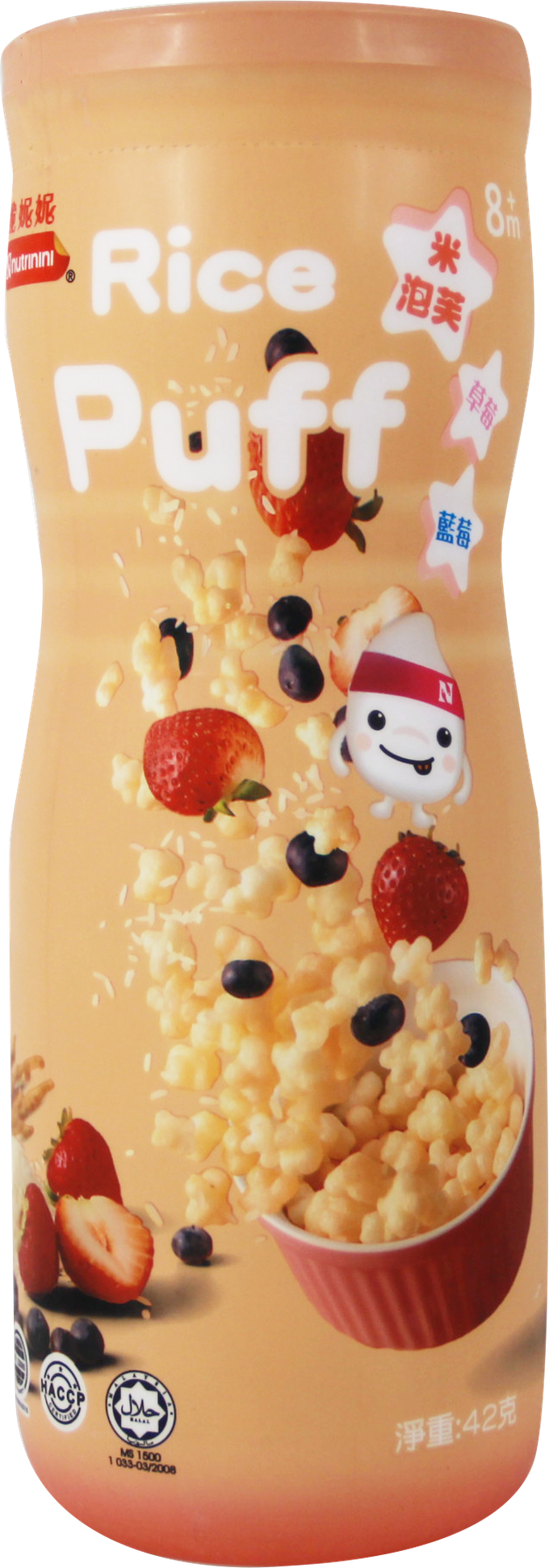 脆妮妮 nutrinini - 米泡芙-草莓藍莓-42g
