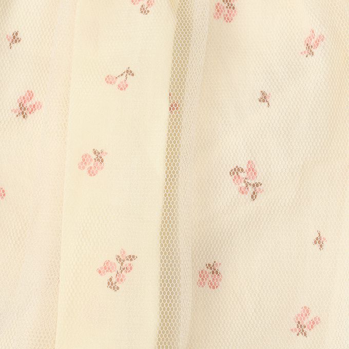 akachan honpo - 長袖外出包屁衣-胸下拼接-象牙白色