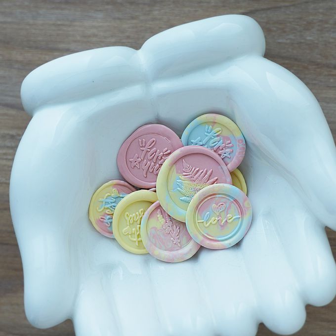 HAPPYMT - 火漆蠟粒大罐裝-回憶美好童年-粉藍黃色系