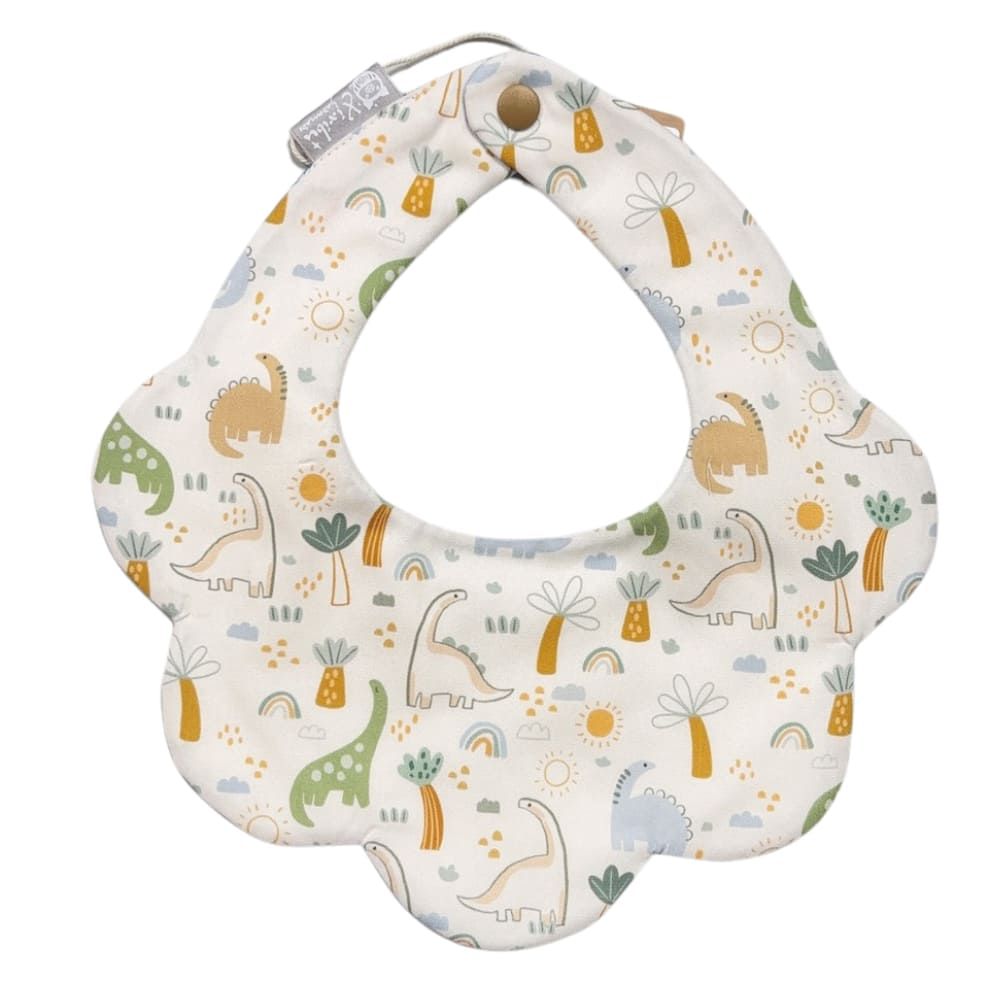 【職人手作系列】吃不髒口水兜-叢林侏儸紀(雲朵兜)