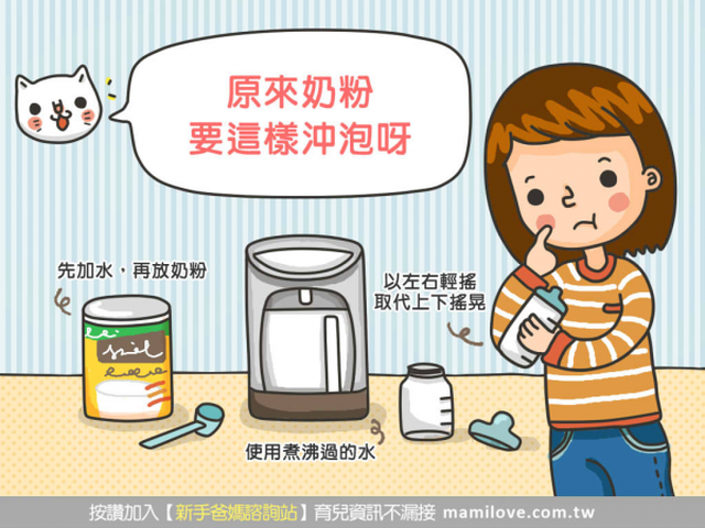 原來奶粉要這樣沖泡呀