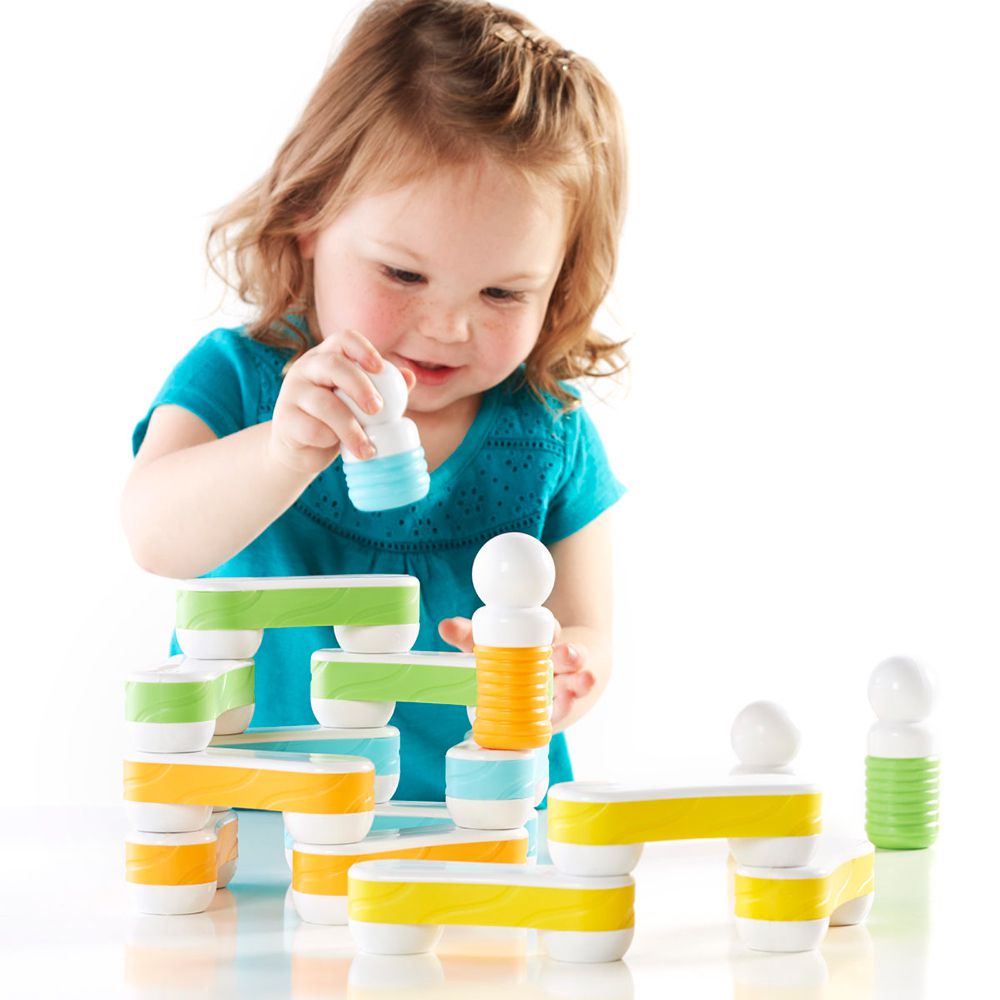 美國 guidecraft - 觸覺磁力連結積木-24件