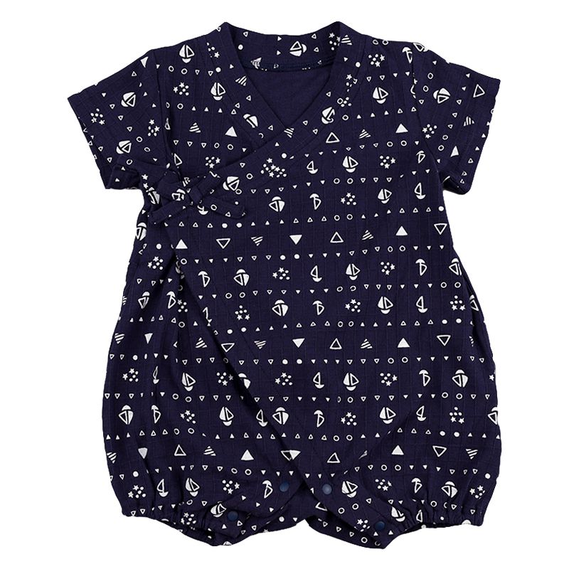 akachan honpo - 短袖涼爽兔裝-深藍色