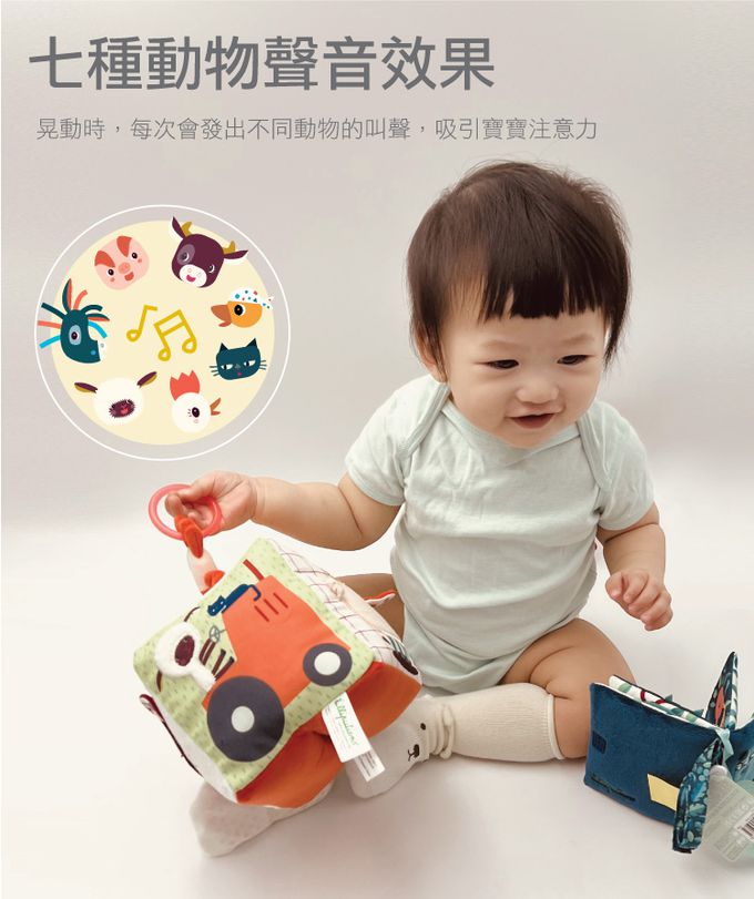 比利時 Lilliputiens - 感統方塊-農場的一天