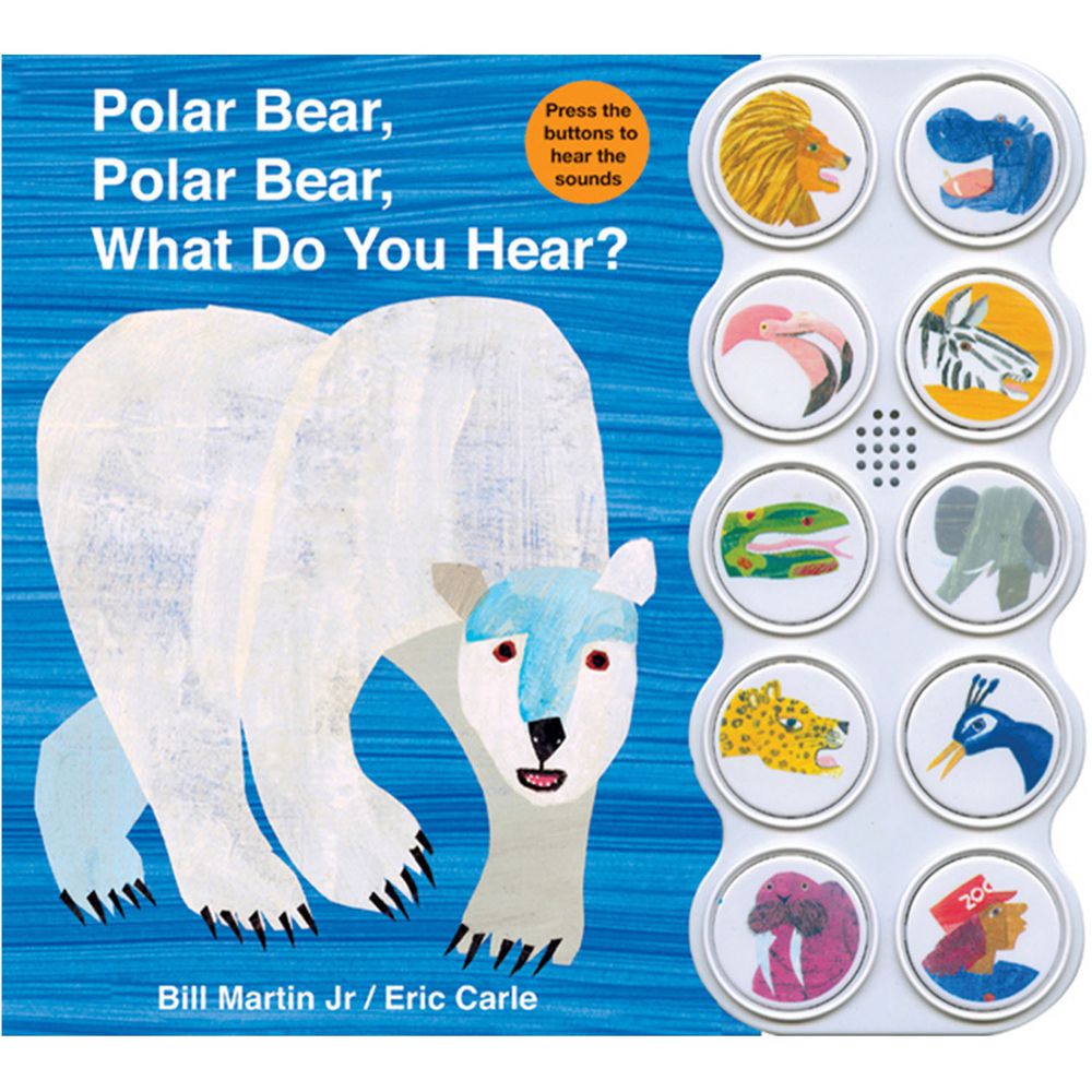 POLAR BEAR WHAT DO YOU HEAR/聲音書-單書-彩色 (23×25.5cm/硬頁/彩色/24頁 (可換電池))